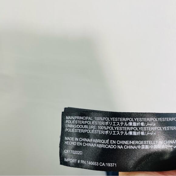 C/MEO Collective Navy Blue Ruffle Off Shoulder Crepe Slit Front Cocktail Medium - Picture 10 of 12